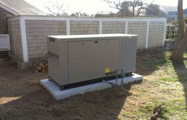 kohler generator installed in massachusetts